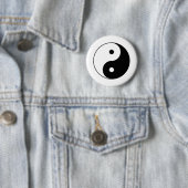 YIN EN YANG-symbool Ronde Button 5,7 Cm (In situ)