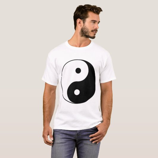 YIN EN YANG-symbool T-shirt (Voorkant volledig)