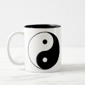YIN EN YANG-symbool Tweekleurige Koffiemok (Links)