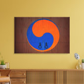 Yin en Yang-symbool, Zuid-Korea Canvas Afdruk (Insitu (Woonkamer))