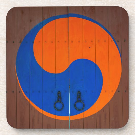 Yin en Yang-symbool, Zuid-Korea Onderzetter (Voorkant)