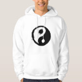 Yin en yang Symbool Zwart-wit Hoodie (Voorkant)