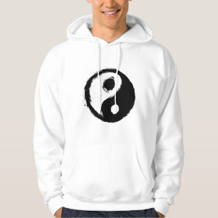 Yin en yang Symbool Zwart-wit Hoodie
