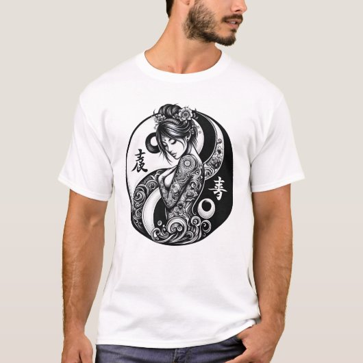 Yin en Yang T-shirt (Voorkant)