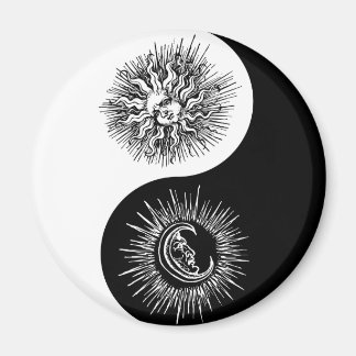 Yin en yang teken - Zon vs Maan Magneet