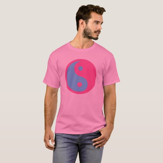 Yin en Yang Transgender symbool. T-shirt (Voorkant volledig)