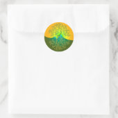 Yin en Yang Tree in Natuur Ronde Sticker (Tas)