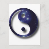 Yin en Yang Universe Symbol Briefkaart (Voorkant)