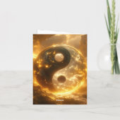 YIN EN YANG - Yijing - Feestdagen Kaart (Achterkant)