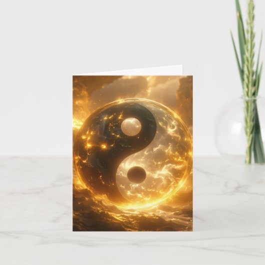YIN EN YANG - Yijing - Feestdagen Kaart (Voorkant)