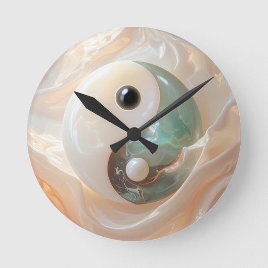 YIN EN YANG - Yijing Ronde Klok (Voorkant)