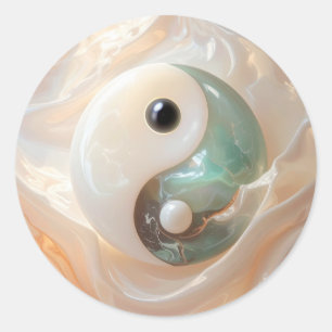 YIN EN YANG - Yijing Ronde Sticker