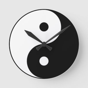 Yin en yang (yin-Yang, yin yang, 陰陽). Ronde Klok