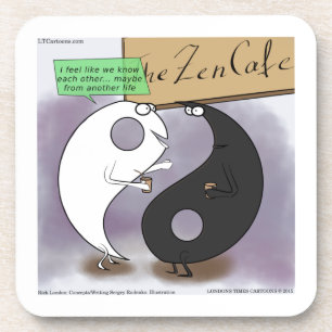 Yin Meets Yang Zen Funny Drankjes Onderzetter