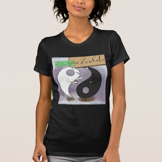 Yin Meets Yang Zen Funny T-shirt (Voorkant)
