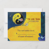 Yin n Yang Business Gift Certificates (Voorkant)