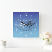 Yin n Yang Vierkante Klok (Huis)