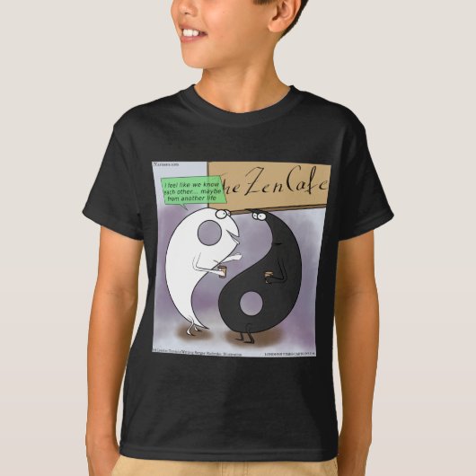 Yin Ontmoet Yang Zen Grappig T-shirt (Voorkant)