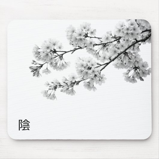 Yin Sakura Mousepad Muismat (Voorkant)