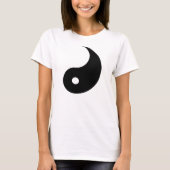 Yin T-shirt, ziet er goed uit met Yang T-shirt (Voorkant)
