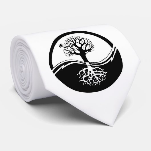 Yin Tree Stropdas (Opgerold)