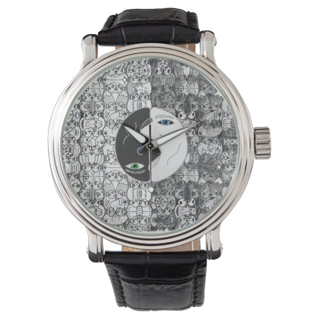 Yin Yan Horloge (Voorkant)