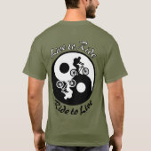 Yin Yan Live to Ride Mountain Bike Tshirt (Achterkant)