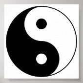 Yin_Yang2 Zwart-wit Poster (Voorkant)