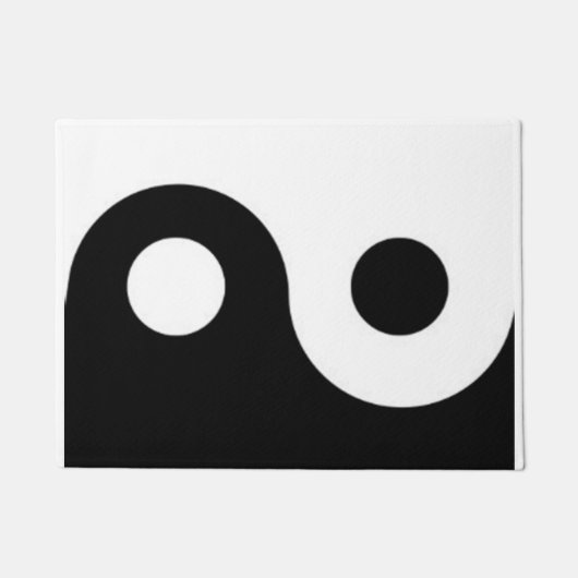yin yang 18" x 24" deurmat (Voorkant)