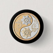 Yin Yang 1 Ronde Button 3,2 Cm (Voorkant)