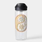Yin Yang 1 water bottle Waterfles (Achterkant)