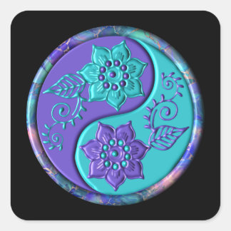Yin Yang 5 Vierkante Sticker