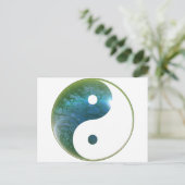 Yin Yang Abstact 1 Briefkaart (Staand voorkant)