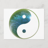Yin Yang Abstact 1 Briefkaart (Voorkant)