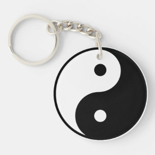 Yin Yang AcrylSleutelhanger Sleutelhanger