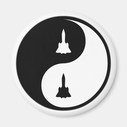 Yin Yang Aerospace Engineering Magneet (Voorkant)