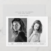 Yin & Yang Afstuderen Uitnodiging (Voorkant / Achterkant)