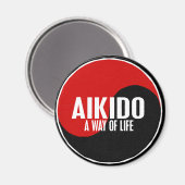 Yin Yang Aikido 1 Magneet (Voorkant / Achterkant)