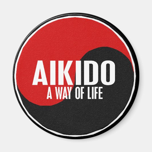 Yin Yang Aikido 1 Magneet (Voorkant)