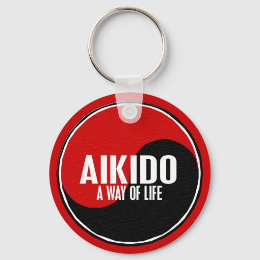Yin Yang Aikido 1 Sleutelhanger (Voorkant)