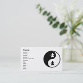 Yin Yang Aikido Visitekaartje (Staand voorkant)
