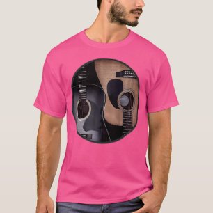 Yin Yang akoestische gitaar symbool T-shirt