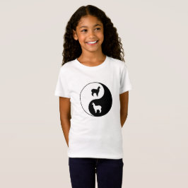 Yin Yang Alpaca Art T-shirt