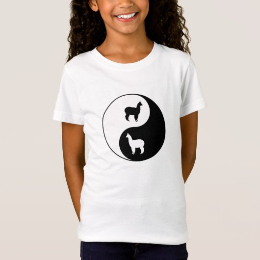 Yin Yang Alpaca Art T-shirt (Voorkant)