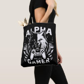 Yin Yang Alpha Gamer Wolf Tote Bag (Dichtbij)