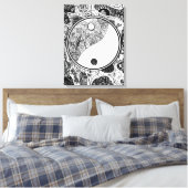 Yin Yang alternatief #1 Canvas Afdruk (Insitu (Slaapkamer))