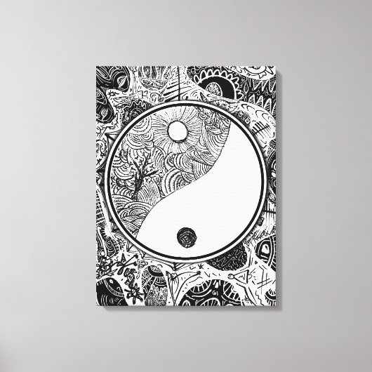 Yin Yang alternatief #1 Canvas Afdruk (Voorkant)