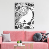 Yin Yang alternatief #1 Canvas Afdruk (Insitu (Woonkamer))