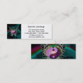 Yin Yang, Angel Wings en Heart Mini Visitekaartje (Voorkant / Achterkant)