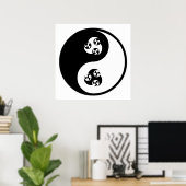 Yin Yang Anime Poster (Thuiskantoor)
